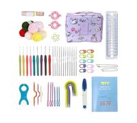 Crochet Hook Set - Tools and Accessories for Knitting Art | Travel Accessories for Knitting and Crochet Work - for Adults Advanced Beginners Group Projects Gift Christmas Birthday