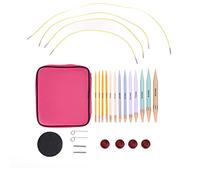 Crochet Hooks, 13 Pairs Ergonomic Crochet Hooks with Case, Coloured Design, Craft Accessories, for Women, Crocheters