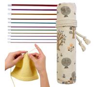 Crochet Hooks, Colourful Long Crochet Tools, Knitting Needles for Women, Adults and Beginners, for Blankets, Yarn, Wool, Home Crafts