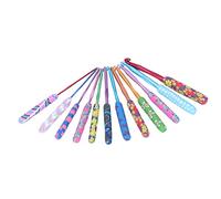 Crochet Hooks, Crochet Hook Wide Application 12Pcs Crochet Hook Set Warm Crochet Hooks Metal Soft Glossy Easy Identification Ergonomic Knitting Needles Crochet Hooks for Crochet