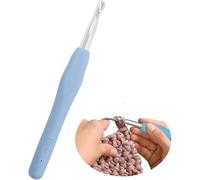 Crochet Hooks, Crocheting Needles, Ergonomic Soft Grip Silicone Rubber Handle Crochet Hooks for Knitting Accessories Great, Beginners (7mm Hook)