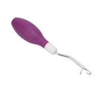 Crochet Hooks, Ergonomic Rubber Handle Latch Hook for Wool Hair Tufting Rugs, Beginner Friendly Purple Crochet Knitting Tool for Wool Crafting, DIY Projects, Home Decor and Fiber
