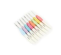 Crochet Hooks Set 8 Pcs Non Slip Comfortable Grip Tools for Knitting and Weaving at Home
