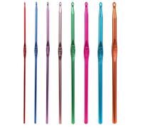 Crochet Hooks Set Aluminum Crochet Hooks Ergonomic Crochet Hook Crochet Needles 2mm, 2.5mm, 3mm, 3.5mm, 4mm, 4.5mm, 5mm, 5.5mm for Adults Sister DIY Craft