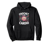 Crochet Is My Cardio Cute Kawaii Yarn Lover Pullover Hoodie