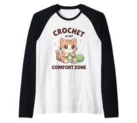 Crochet is My Comfort Zone Funny Crochet Lover Raglan Baseball Tee