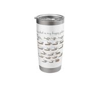 Crochet is My Happy Place Stainless Steel Insulated Tumbler