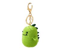 Crochet Keychain,Handmade Dinosaur Keychain,Dino Keychains for Women,Car Keys Handbag Bag Purse Keychains Pendant,Handmade Keychain Amigurumi Crochet Plushies for Birthday Christmas Gifts (green)