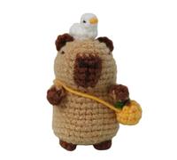 Crochet Keychain Set for Beginners with Video Tutorial Instructions, Animal Craft, Lett, Knitting Accessories, Handmade