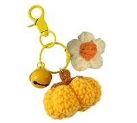 Crochet Keyring - Pumpkin Halloween Ornament, Pumpkin Keyring Accessory Backpack for Women, Men, Children, School, Birthday
