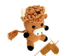 Crochet Kit Animal - Cow Design Crochet Material | With Step By Step Video Tutorials Crochet Kit For Adults,for Youth and Kids Home Decor and Kids Room