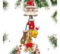 Crochet Kit - Crochet Set | Christmas Ornaments | Hangable Ornament For Christmas | Christmas Crafts For Adults | Bag Christmas Pendants For Holiday Decoration | Christmas Decoration Pendants