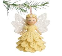 Crochet Kit For Beginners | Angel Ornament Hand Made,Christmas Tree Ornament Of Yarn Craft Set - For Party Art Class Tree Window Christmas Birthday Women Teens And Craft Lovers