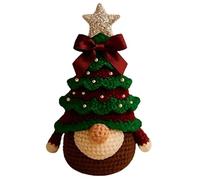 Crochet Kit for Beginners - Crochet Christmas Tree Kit, Festive Gnome Kitt, Easy Learn Supplies | Tree Embellishment, Handmade Crafts Making for the
