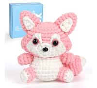 Crochet Kit for Beginners: Fox, Starter Crochet Kit for Adults Teens, All You Need in, Step-by-Step Video Tutorials, Instructions