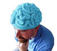 Crochet Knitted Hat Cap Adults Brain Cerebrum Kids Personality Caps Women Sports Hat (Blue, One Size)