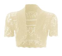 Crochet Knitted Shrugs Cream 13