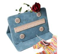 Crochet Knitting Pattern Holder, Chart Holder Knitting Tool Foldable Knitting Pattern Holder Knitting Chart Keeper Portable Knitting Chart Holder for Handmade Knitting