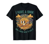Crochet Lover Knitting I Have A 9mm and I Know How to Use It T-Shirt