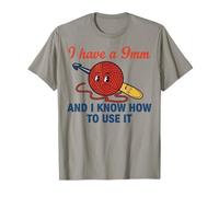 Crochet Lover Knitting I Have A 9mm I Know How to Use It T-Shirt