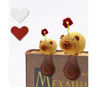 Crochet Magnetic Bookmark Birthday Gifts for Women Book Marks Birthday Presents for Her Thank You Gift Mum Friends Sister Teacher Students Reader Book Lover Colleagues Leaving Gifts Capybara Theme 2pc