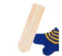 Crochet Measuring Ruler - Yarn Measurings Ruler, Sock Blocker Tool, Knitting Helper with Accurate Markings | Needlework Accessory, Crafting Aid, Project Organizer, Guide, Pattern Alignment