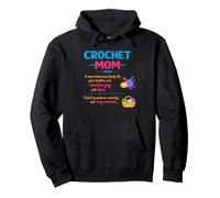 Crochet Mom Noun Funny Yarn Craft Family Hobby Creative Pullover Hoodie