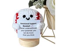 Crochet Motivational Support, Handmade Crochet Ball with Inspirational Saying - Motivational Crochet Yarn with Inspirational Saying for Home, Workplace, Housewarming Party and Desk Decoration