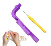 Crochet Needle | Ergonomic Knitting Accessories - Yarn Holder Tools For Quick Knitting | For Beginners Knitters Travel Relaxation Classroom Art Classroom Holiday Leisure Birthday