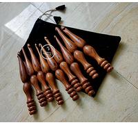 Crochet Needle Hooks Set of 9 Sizes, 4mm to 12mm Ergonomic Unique Design Comfortable Handcrafted Knitting Needles Weave Yarn Craft by A.F. Luxury Handicraft