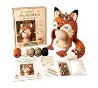Crochet Pack Beginner Hat Knitted Animal Headwear Photo Props