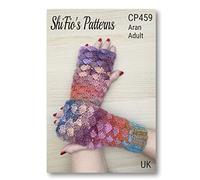 Crochet Pattern for Adults Fingerless Gloves, Finger Less Mitts Pattern, Aran Yarn, UK Terminology, This is NOT A Pair of Fingerless Gloves, This is one Pattern, booklet, CP459