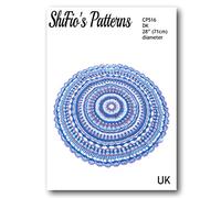 Crochet Pattern for Mandala Blanket, Round Mandala Afghan Pattern, Double Knitting, DK, Booklet, Instructions, Book, CraftUK Terminology, CP516