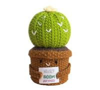 Crochet Plants Desk - Motivation Crochet Doll in Cactus Shape Decorative Knitted Doll for Adults Teenagers Sensitive Children Create Collectors Mindfulness Practitioners and Frequent Travelers