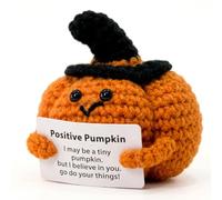 Crochet Pumpkin Autumn Gifts, Positive Pumpkin Ornament