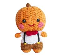 Crochet Pumpkin, Compact Size, 9x9x13cm, Handmade Pumpkin Ornament, Crochet Fall Decoration, Autumn Style, Suitable For Adults And Kids Play