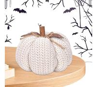 Crochet Pumpkin Decor - Festival Pumpkin Decoration - Farmhouse Autumn Ornament for Harvest, Fall, Gathering, Shelves, Porch, Mantels, Bedroom, Living Room, Table Centerpieces