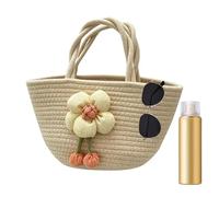 Crochet Purses for Women Flower Design Woven Beach Tote