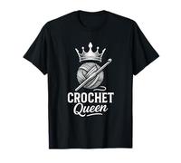 Crochet Queen - Crochet Wool Crown Art T-Shirt