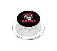 Crochet Queen Cute Cat PopSockets PopGrip for MagSafe