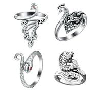 Crochet Rings, Knitting Ring Yarn Guide Finger Holder Adjustable Open Tension Crochet Accessories for Women Mother Grandma 4pcs