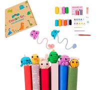 Crochet Set for Kids - 6PCS Animal Amigurumi Kit with Video Tutorials for Basic Skills and Full Projects - Beginner Crochet Bookmark Kit- Easy DIY Gift for Children