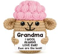 Crochet Sheep Gifts for Grandma Birthday Christmas,I Wool Always Love Ewe are Best Grandma Ever Gifts from Grandkids,Handmade Stocking Stuffers Gift Ideas for Great Nana Gigi Grandmother Mimi Granny