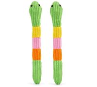 Crochet Snake Cat Toy with Certified Organic Catnip - Soft Crocheted Plush, Interactive Chew & Dental Toy for Cats & Kittens, X-Small (Green, 2 Pack)