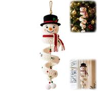 Crochet Snowman Spiral Ornament DIY Kit, Complete Set