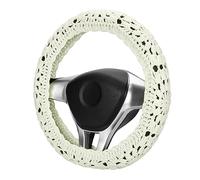 Crochet Steering Wheel Cover Set,Cute Car Boho 14-15in,Handmade Sunflower Granny Square Pattern,Women Accessories Protect the steering wheel