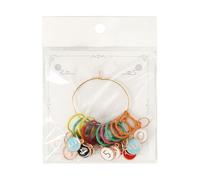 Crochet Stitching Markers Numbered Multicolor Cat Ear Metal Clip