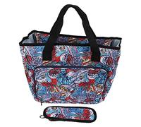 Crochet Storage Bag with Detachable Adjustable Strap, Durable 600D Oxford Cloth Knitting Needle Organizer - Unique Design, Portable Yarn Handbag for Knitting and Croche