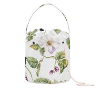 Crochet Storage Sweet Berry Fruits Purple White Yarn Tote Bag with Holes Craft Bag for Crochet Holder Knitting Organizer