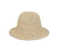 Crochet Straw Sun Hat, Soft Foldable Wide Brim Floppy Beach Hat for Women, Handwoven Paper Straw Cap with Shapeable Brim and Adjustable Fit, Ideal for Summer Vacation, Travel, and Garden Beige